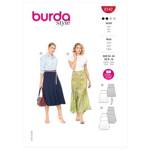 Burda Pattern 6142 Misses' Skirts