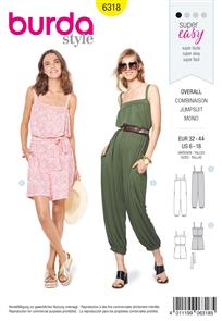 Burda Style Pattern 6318 Misses' jumpsuit