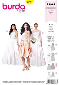 Burda Pattern 6776 Evening & Pattern ridal Wear