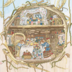 Bothy Threads Cross Stitch Kit - Tea With the Harvest Mice