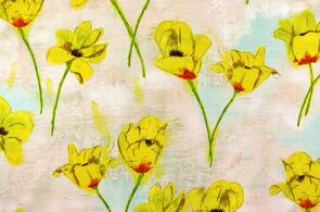 Michael Miller Blooming Tulips/Laura Gunn Yellow Blooming Tulips