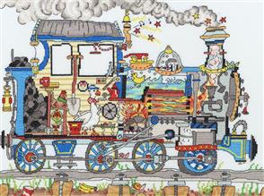 Bothy Threads Cut Thru' Steam Train - Cross Stitch Kit