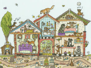 Bothy Threads Cut Thru' Pooch Palace - Cross Stitch Kit
