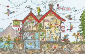 Bothy Threads Cut Thru' Adventure Holiday Cross-Stitch Kit