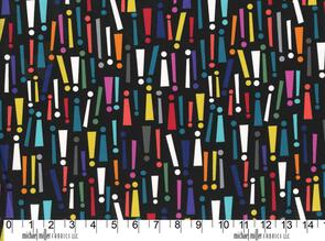 Michael Miller Hello /Swirly Girls Design Get To The Point! - Rainbow
