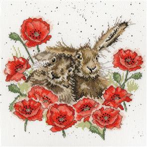 Bothy Threads Cross Stitch Kit - Love Is In The Hare