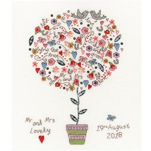 Bothy Threads Cross Stitch Kit - Love Vows