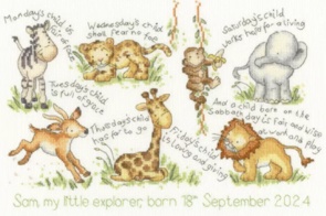 Bothy Threads Cross Stitch Kit - Monday's Child
