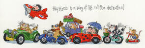Bothy Threads Margaret Sherry - Happiness is a way of Life Cross Stitch Kit
