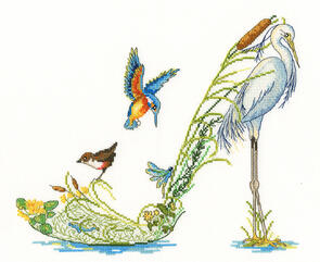 Bothy Threads Cross Stitch Kit - Along the Riverbank