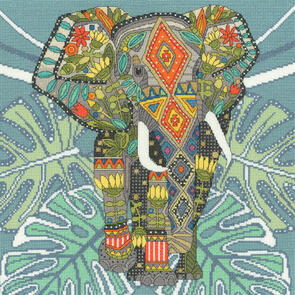 Bothy Threads Jewelled Jewelled Elephant - Cross Stitch Kit
