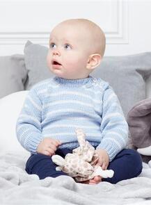 Rowan Knitting Pattern - Striped Jumper
