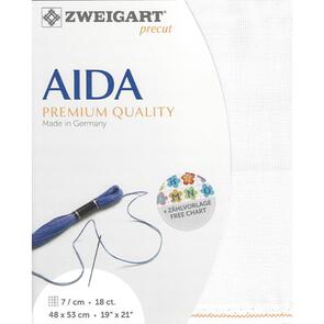 Zweigart Aida - Precut 48 x 53cm - 18ct