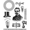 Stampers Anonymous Tim Holtz Cling Stamps 7"X8.5" - The Professor