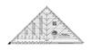 Creative Grids Half-Square 4-in-1 Triangle Quilt Ruler