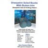 Alpaca Yarns Sheepskin Soled Bootie w/ Button Trim Kit