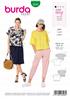 Burda Style Pattern 6243 Misses' Top – Round Neckline – 
Boxy Shape – Frills