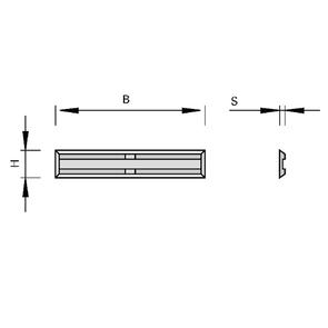 LEUCO MINI TURNOVER KNIVES WITH 2 CUTTING EDGES, END SHARPENED