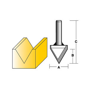 carbitool 60 DEGREE VEE GROOVE BIT
