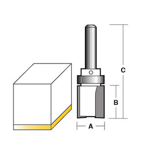 CARBITOOL INVERTED FLUSH TRIMMING BITS