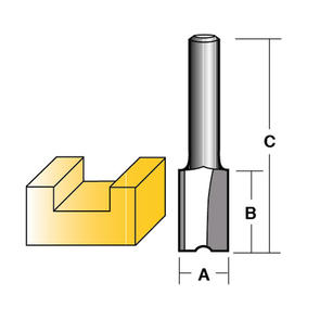 CARBITOOL TWO FLUTE 12.7MM (1/2") SHANK