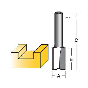 carbitool ROUTER BIT 2 FLUTE