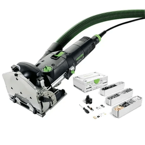 FESTOOL 100 YEAR DF500 DOMINO MACHINE WITH 576797 D8 CONNECTOR SET