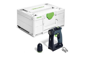FESTOOL CXS18 BASIC 18V CORDLESS DRILL INCL- FASTFIX KEYLESS CHUCK