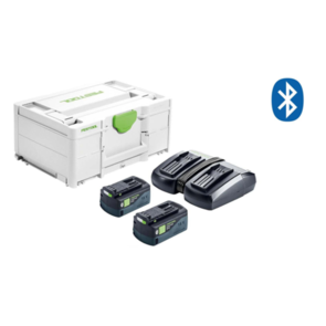 FESTOOL ACCESSORIES 5AH ENERGY SET WITH TCL6 DUO CHARGER & 2 X 5AH BATTERIES IN SYSTAINER