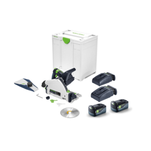 FESTOOL TSC55 KEB CORDLESS PLUNGE SAW SET, 2 X BATTERIES & DUO CHARGER