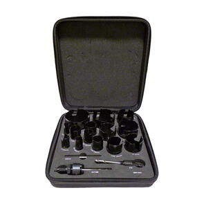 STARRETT MULTI-PURPOSE TCT  HOLE SAW KIT 19,22,25,29,32,35,38,44,51,54,57,64,76