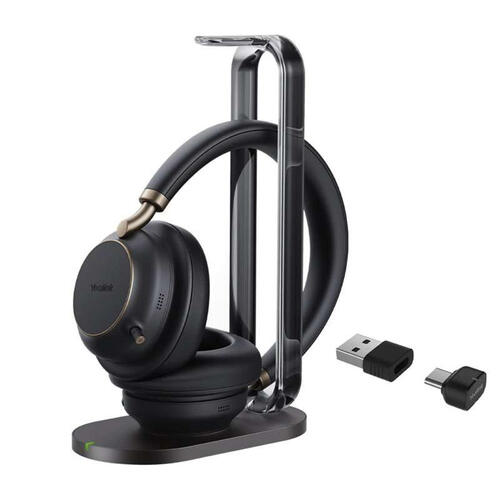 Wireless (Bluetooth) Stereo Headset, with USB-A/USB-C bluetooth dongle, Includes Charging Stand
