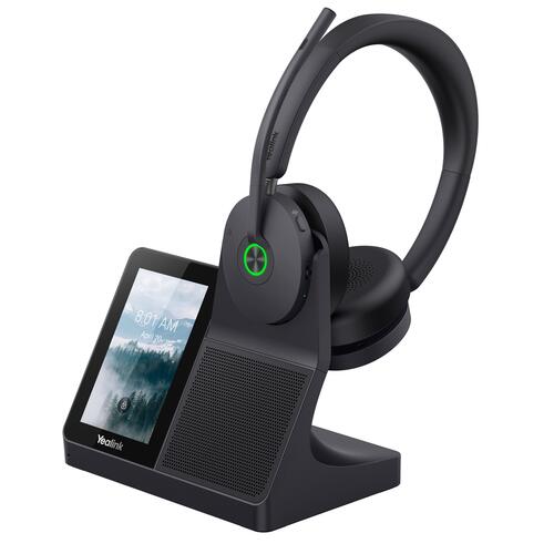 Hybrid ANC DECT & Bluetooth Hybrid Wireless Headset, Workstation Model, Teams and UC