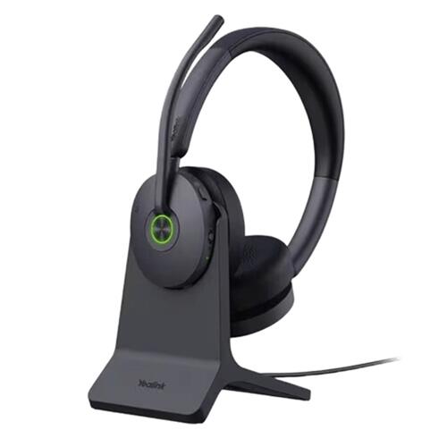 Hybrid ANC DECT & Bluetooth Hybrid Wireless Headset, with Stand, Teams and UC