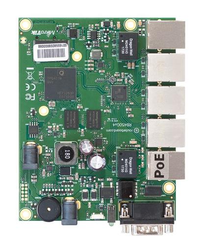 Routerboard with 5 Gigabit Ethernet ports, PoE Out