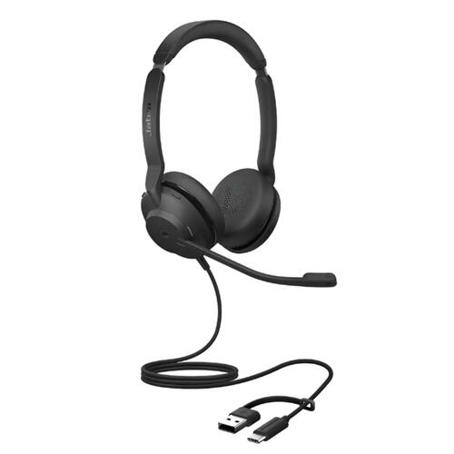 Evolve2 30 SE Stereo Wired Headset, USB-C and USB-A, MS