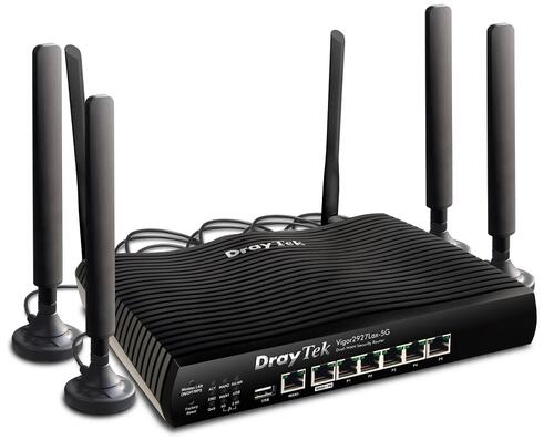 4G/5G Triple WAN Router, LTE, ADSL/VDSL, UFB, 5x Gig LAN, Secure Gateway, QoS, VPN, 802.11ax WiFi
