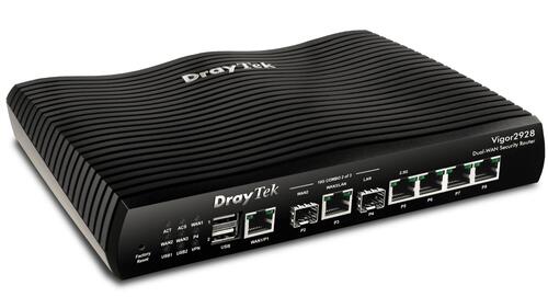 8-Port Multi-WAN Router, 1x GbE WAN, 1x 10GbE SFP+ WAN, 1x 10GbE WAN/LAN, 1x 10G SFP+ LAN, 3x GbE LAN, Firewall, CSM, QoS, VPN