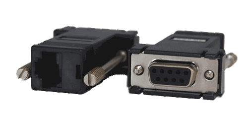10 x DB9F to RJ45 crossover serial adapter