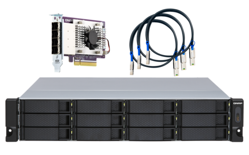 High-performance rackmount SATA 6GB/s JBOD storage enclosure kit for NAS and PC, with redundant power supply