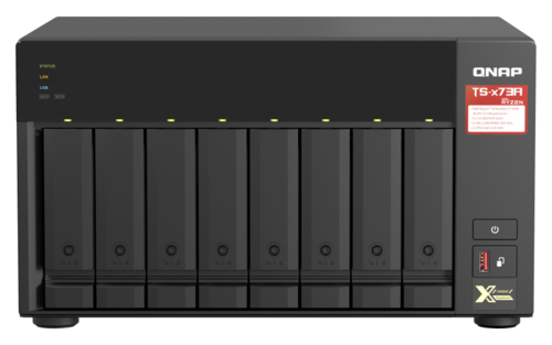 8-Bay NAS, Quad-Core 2.2GHz CPU, 8GB RAM, 2 x 1Gig/2.5Gig Ethernet