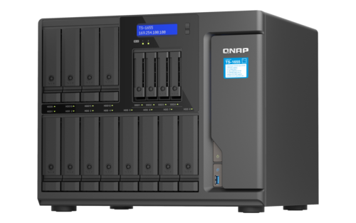 16-Bay NAS (12x 3.5in HDD + 4x 2.5in SSD), Intel 8-core CPU, 8G RAM