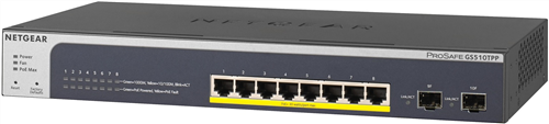 8-Port Gigabit Managed Switch, 2 SFP, 190W PoE+