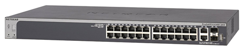 24-port Gigabit PoE Smart Switch 4x10GigE ports (2x RJ45 & 2x SFP+)