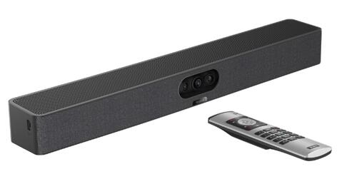 All-in-one Collaboration Bar for focus rooms, includes remote (touch console optional)