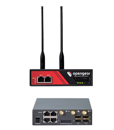 ACM7000 Resilience Gateway, 4 serial Cisco Straight pinout, 2 GbE, LTE cellular, dual SIM, 2 DIO, 2 output ports, Global Power Supply