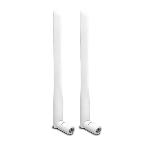 Omni-Directional High-Gain WiFi Antenna Pair, White (Pack of 2)