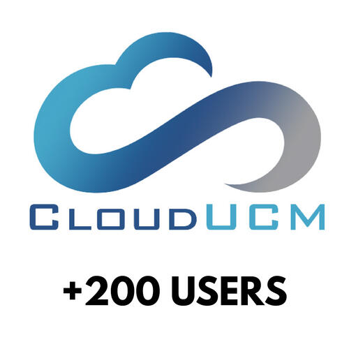 CloudUCM Extra 200 Users/Extensions Subscription Plan 1 Year