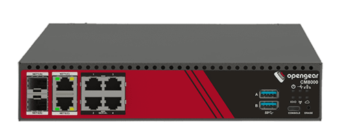 Lighthouse Service Portal Enabled Console Manager, 4x RS232 X2 pinout ports, 2x 1GbE/SFP combo, 2x USB 3.0, TPM 2.0, Docker support, DC jack