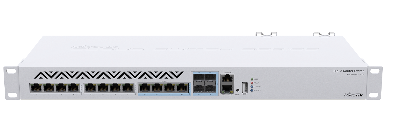 Cloud Router Switch, 8x 10G, 4x Combo 10GigE Ethernet/SFP+ ports